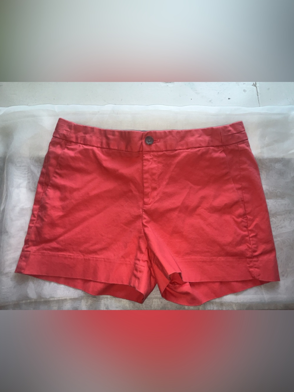 Banana Republic Coral Tailored Cotton Shorts